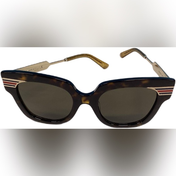 Gucci Womens Gg0281sa Havana Frame Gray Lenses Gradient Square Sunglasses W/ Coa main image 12